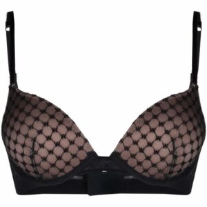 Wolford sheer monogram push-up bra