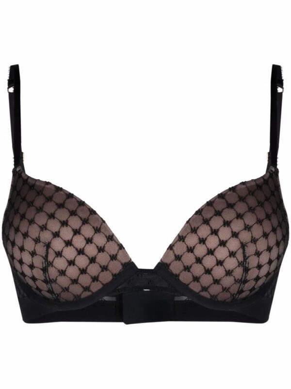 Wolford  sheer monogram push-up bra