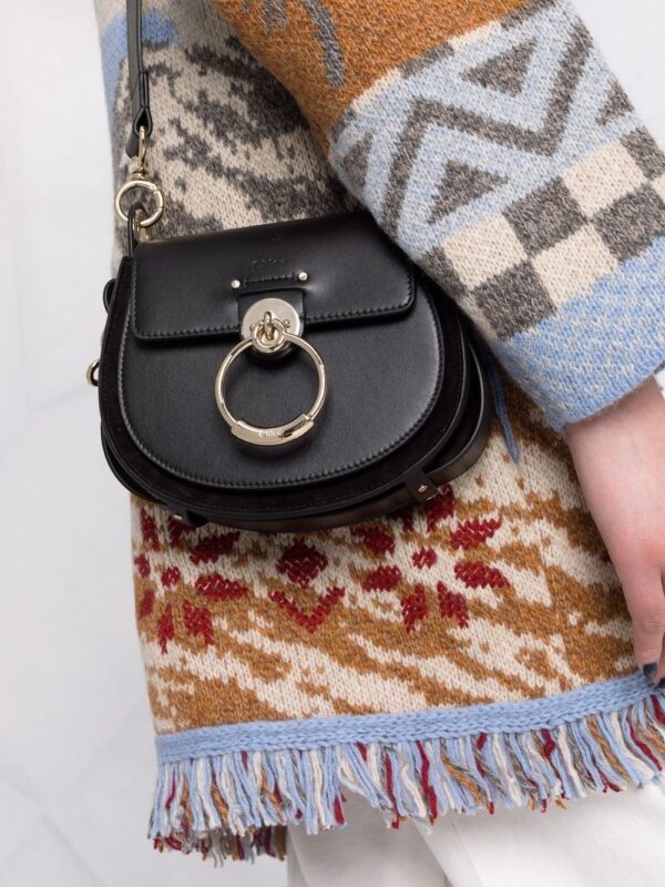 Chloé Tess ring-embellished shoulder bag - Image 3