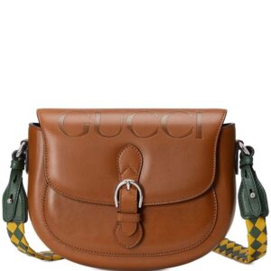 Gucci logo-print leather shoulder bag