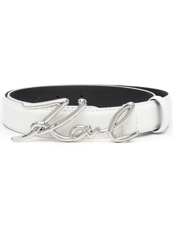 Karl Lagerfeld  K/Signature logo-plaque belt