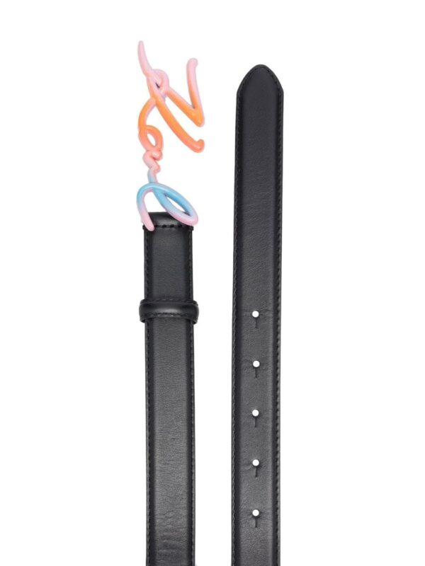 Karl Lagerfeld  K/Signature Rainbow logo-plaque belt - Image 2