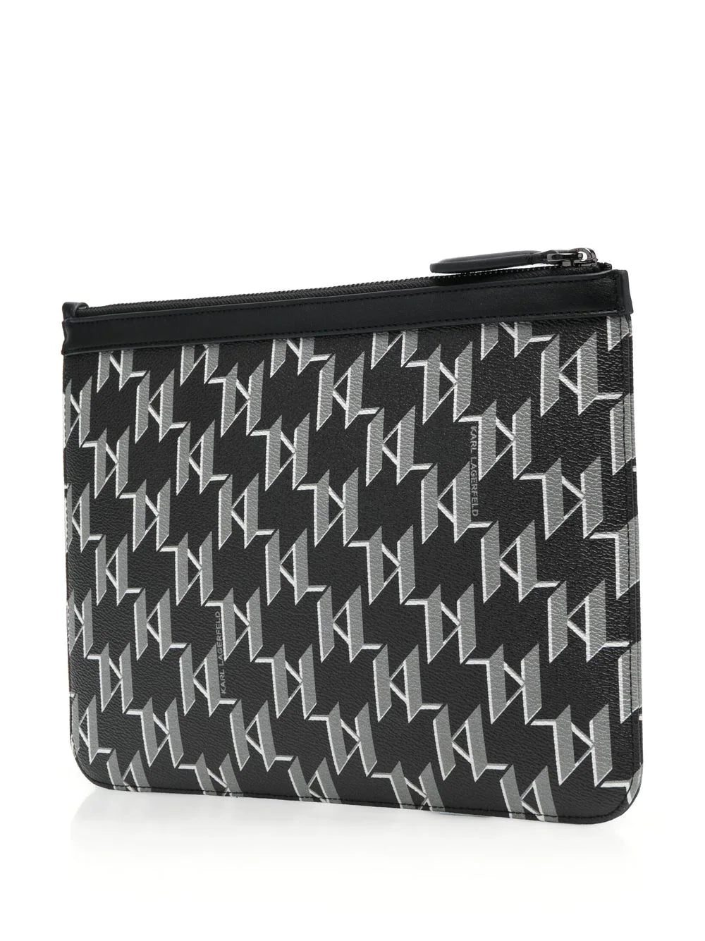 Karl Lagerfeld small monogram-print clutch - Image 3