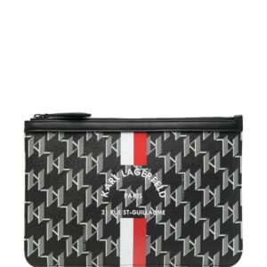Karl Lagerfeld small monogram-print clutch