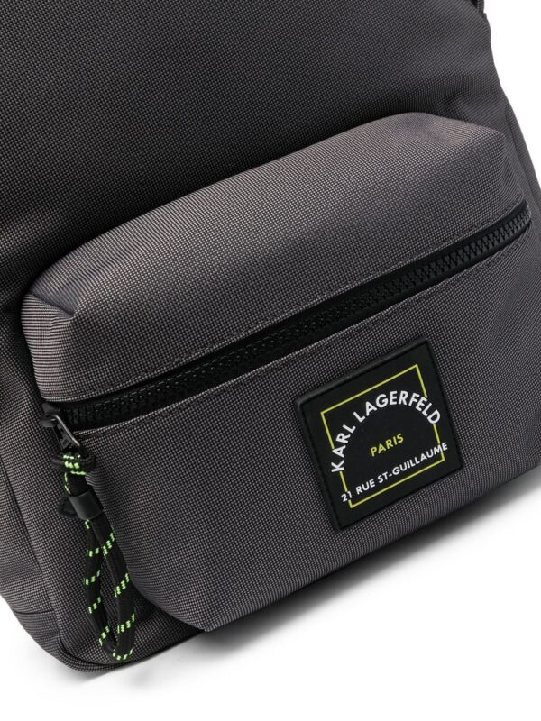 Karl Lagerfeld logo-patch backpack - Image 4