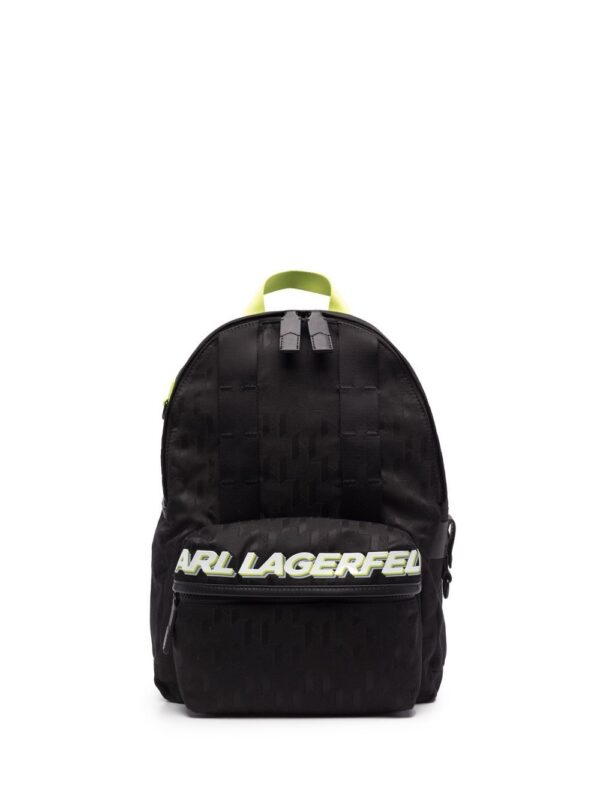 Karl Lagerfeld logo zipped backpack