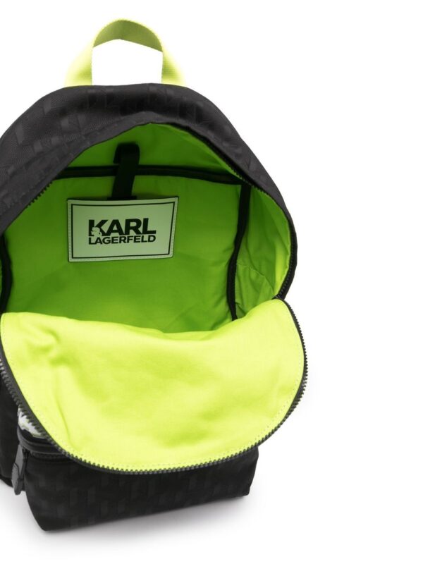 Karl Lagerfeld logo zipped backpack - Image 5