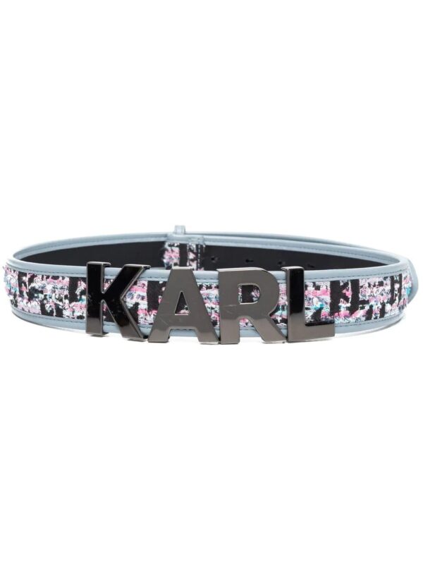Karl Lagerfeld  K/Letters bouclé belt