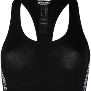DSQUARED2 logo-tape sport bra