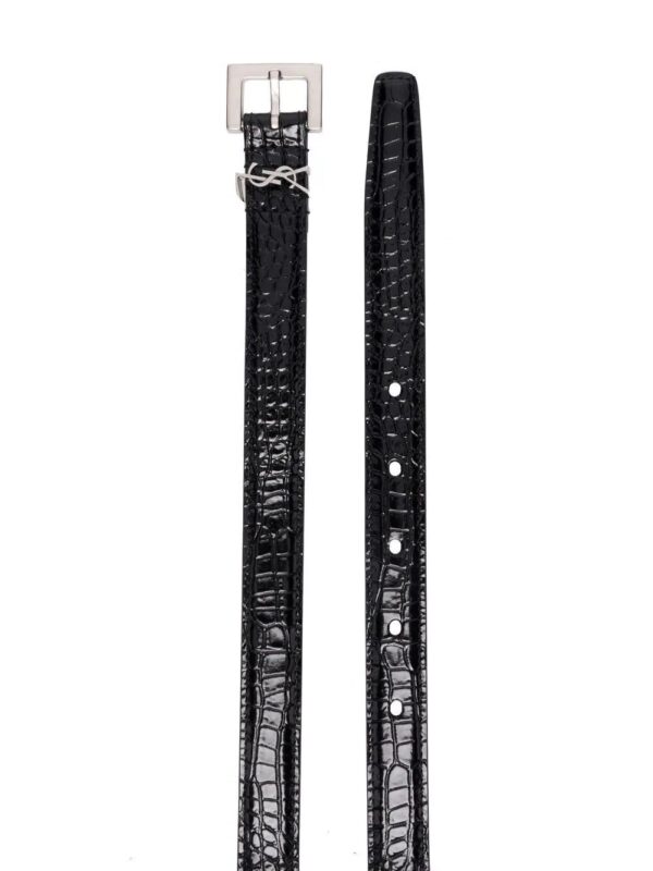 Saint Laurent  croc-effect belt - Image 2