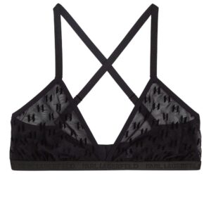 Karl Lagerfeld  all-over logo-pattern bra