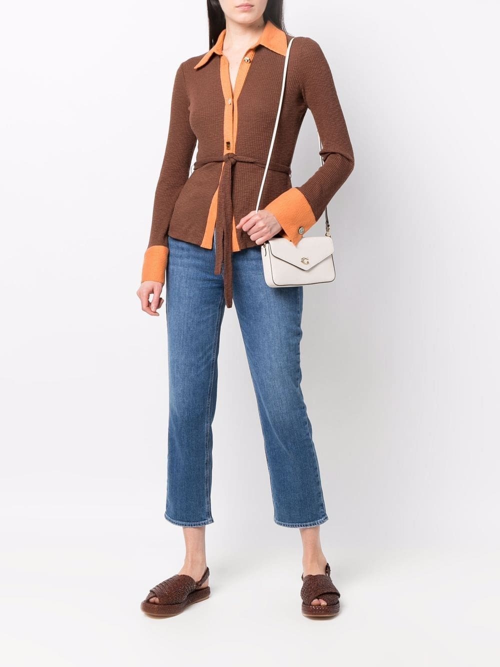 Coach logo-plaque leather crossbody bag - Image 2