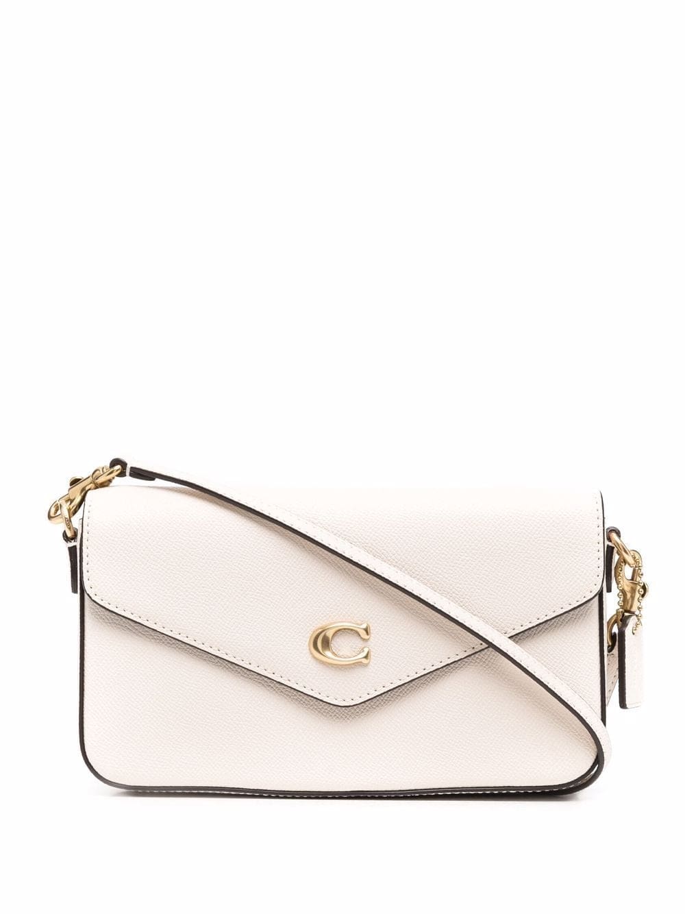 Coach logo-plaque leather crossbody bag