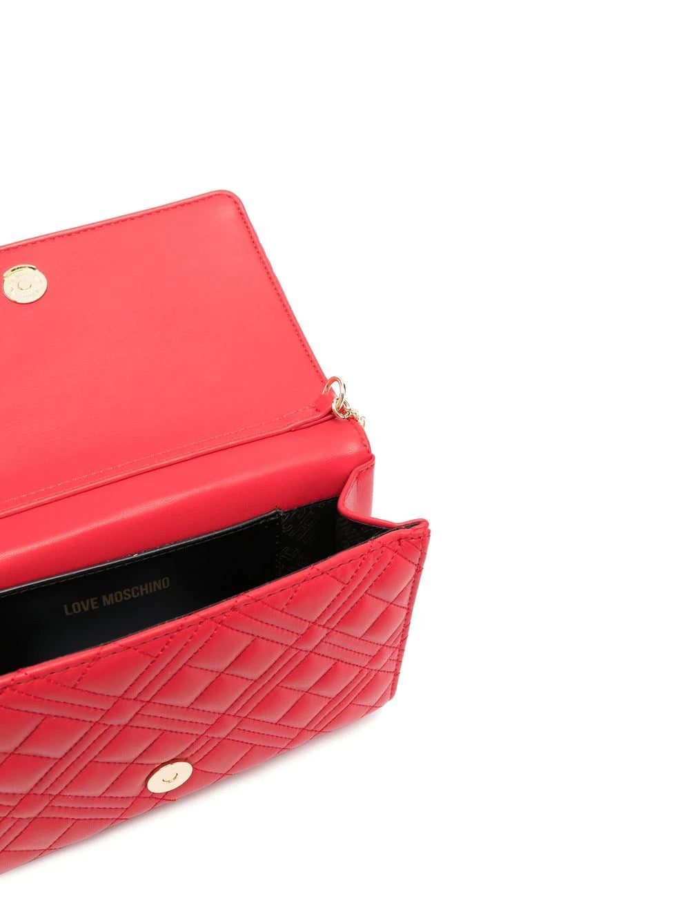 Love Moschino quilted logo-plaque shoulder bag - Image 2