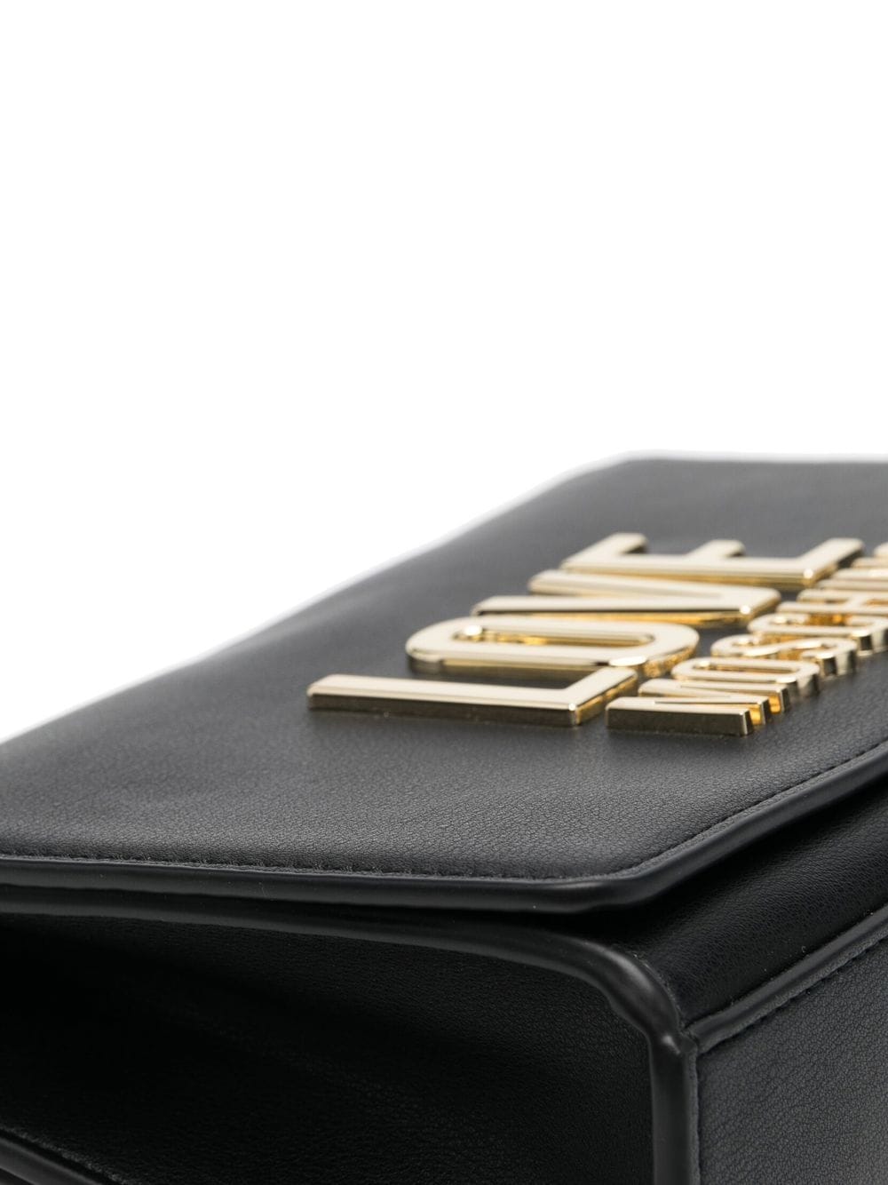 Love Moschino logo-lettering faux-leather clutch bag - Image 5