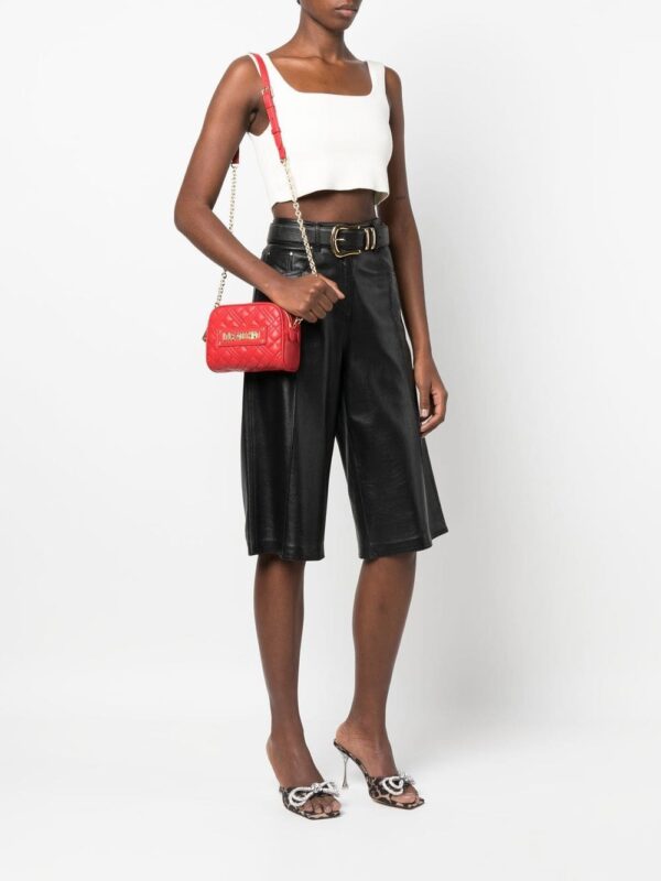Love Moschino logo-lettering quilted crossbody bag - Image 2