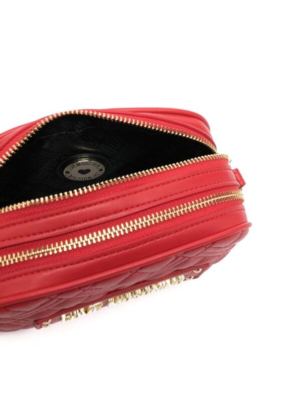 Love Moschino logo-lettering quilted crossbody bag - Image 5