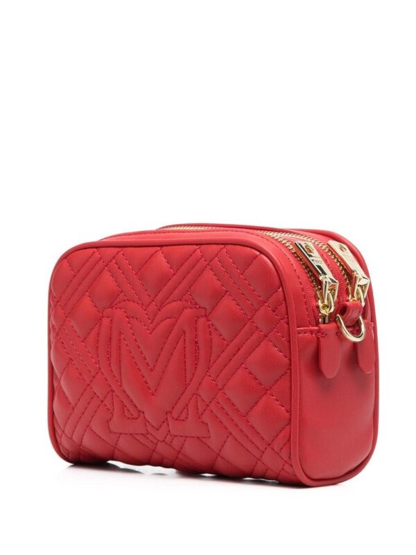 Love Moschino logo-lettering quilted crossbody bag - Image 3