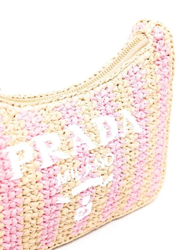 Prada  Re-Edition 2005 logo raffia crossbody bag - Image 3