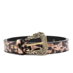 Versace Jeans Couture  engraved-logo buckle belt