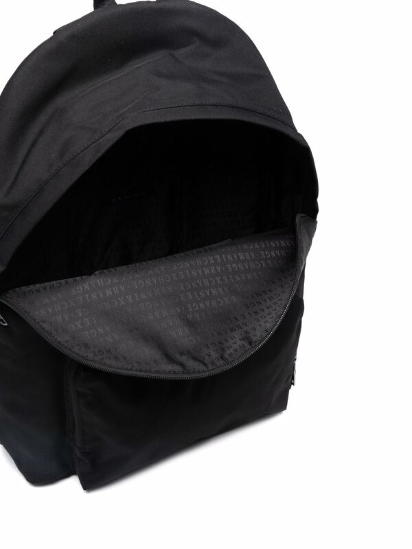 Armani Exchange logo-print zip-up backpack - Image 2