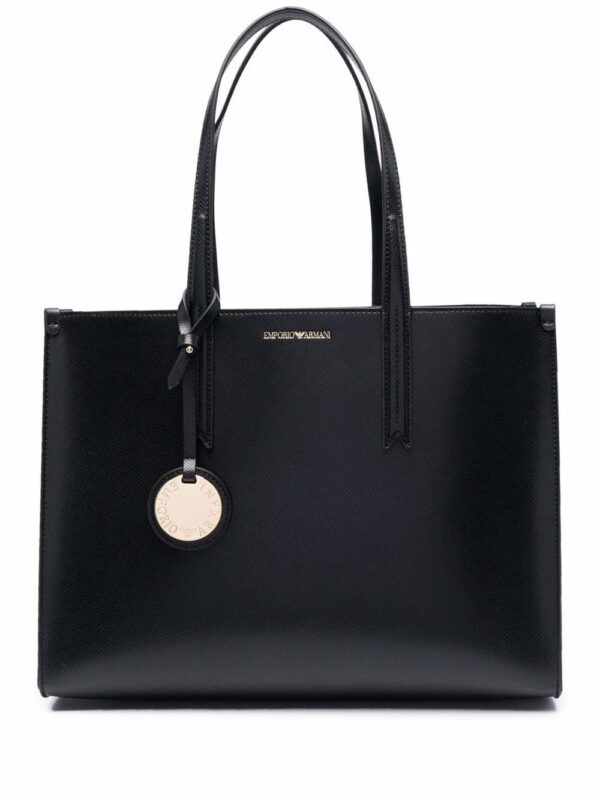 Emporio Armani logo-tag tote bag