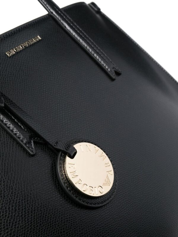 Emporio Armani logo-tag tote bag - Image 4