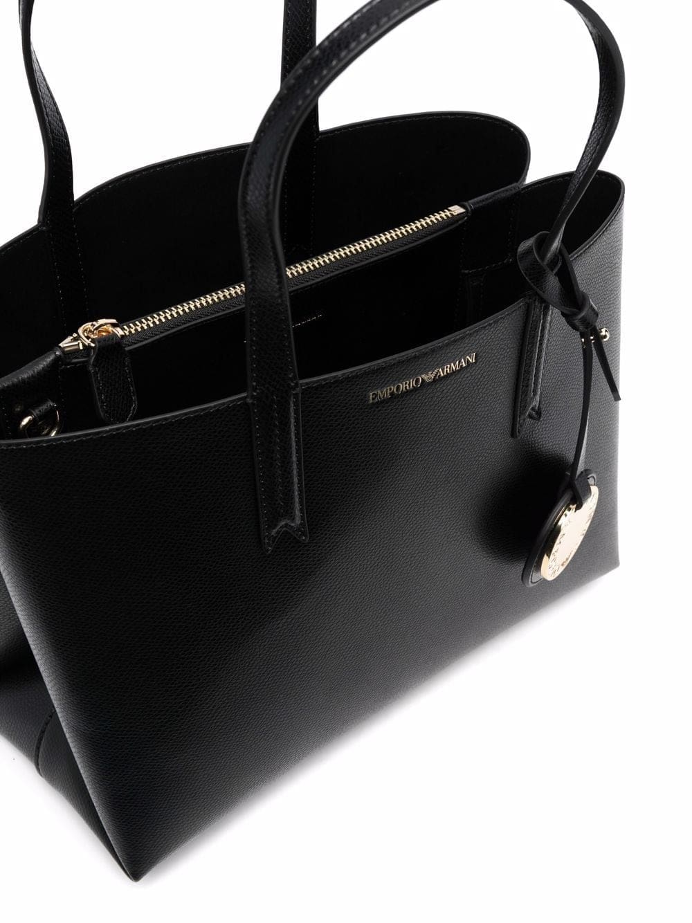Emporio Armani single-strap pebble tote - Image 5