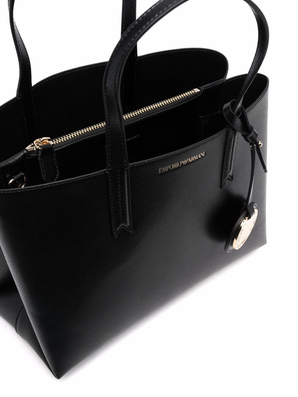 Emporio Armani single-strap pebble tote - Image 3