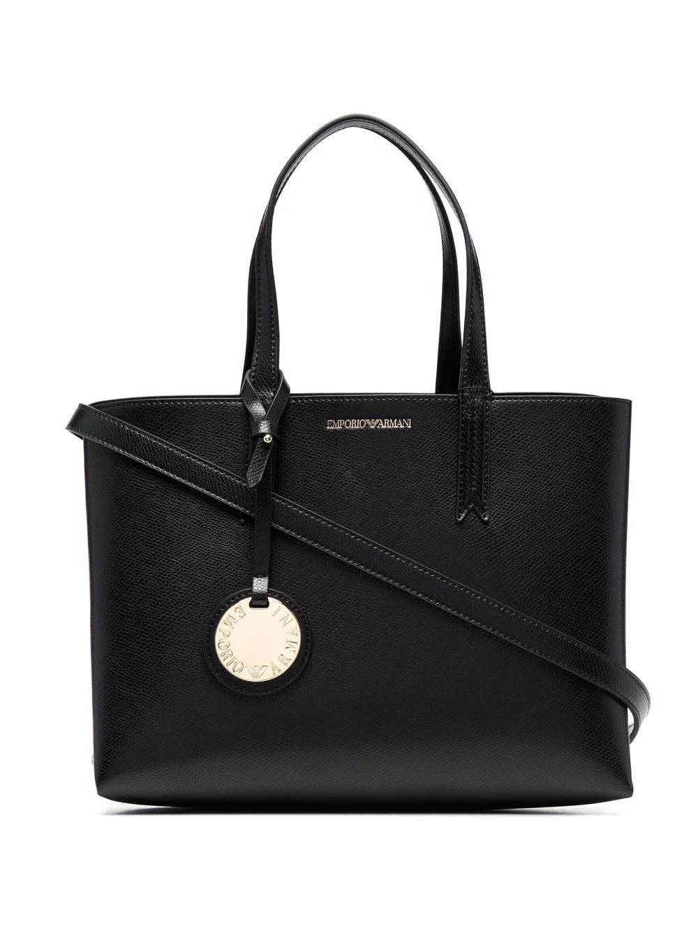 Emporio Armani single-strap pebble tote