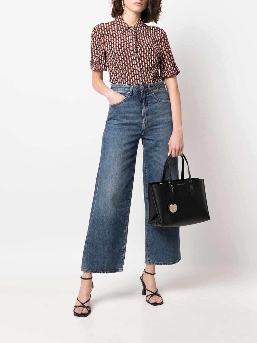 Emporio Armani single-strap pebble tote - Image 2