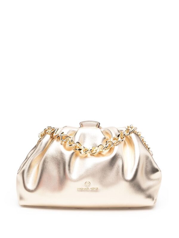 Michael Kors large Nola slouchy leather clutch bag