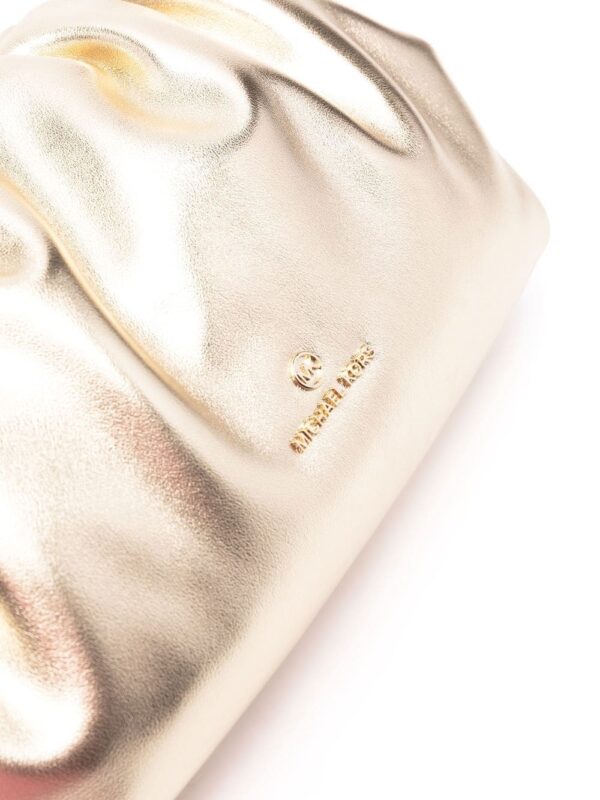 Michael Kors large Nola slouchy leather clutch bag - Image 5