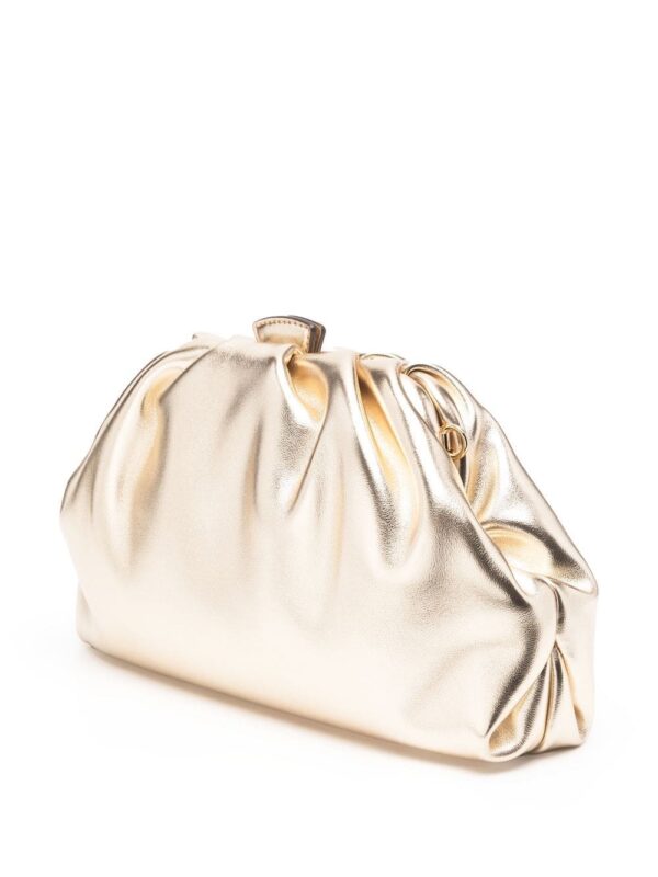 Michael Kors large Nola slouchy leather clutch bag - Image 4