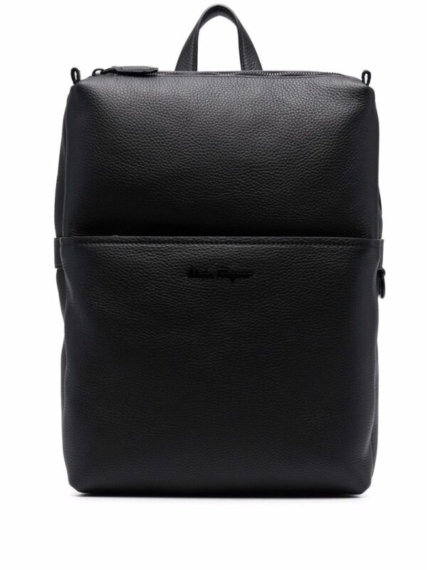 Ferragamo zip-up leather backpack