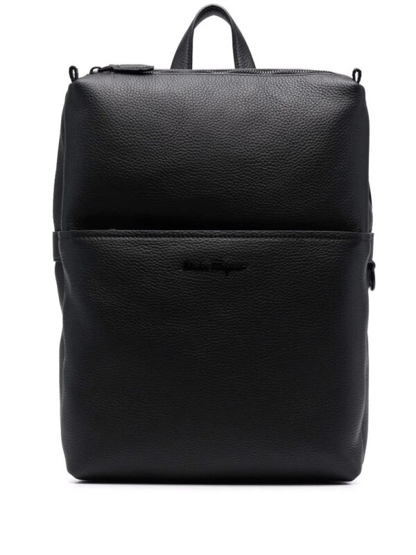 Ferragamo zip-up leather backpack