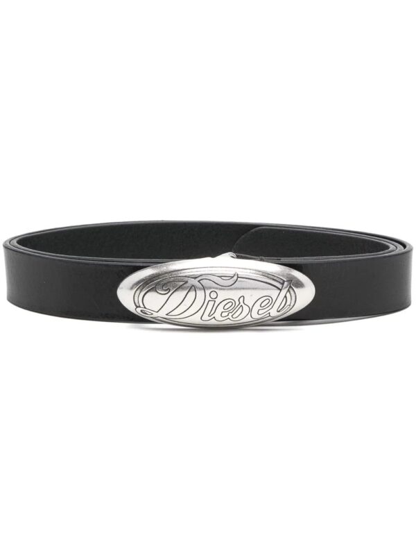 Diesel  logo-buckle leather belt