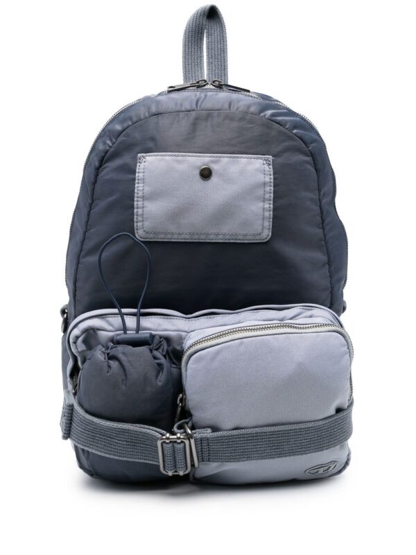 Diesel logo-plaque backpack
