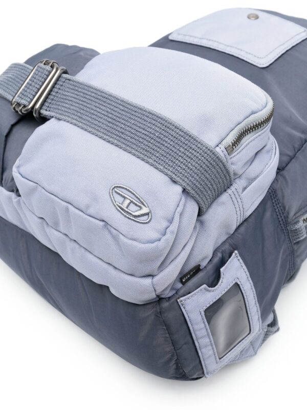 Diesel logo-plaque backpack - Image 4