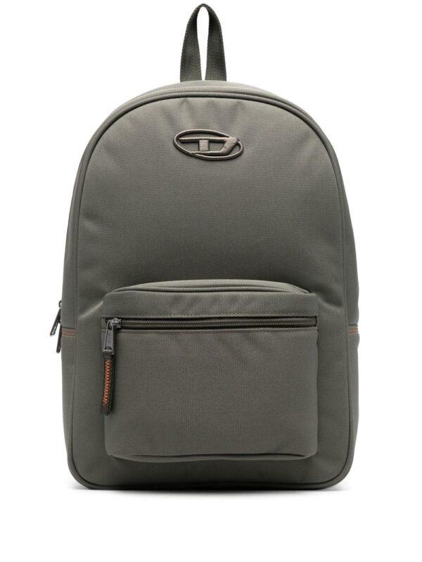 Diesel embroidered-logo zipped backpack