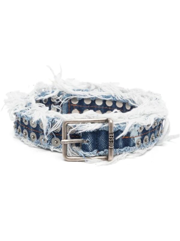 Diesel  distressed-denim belt