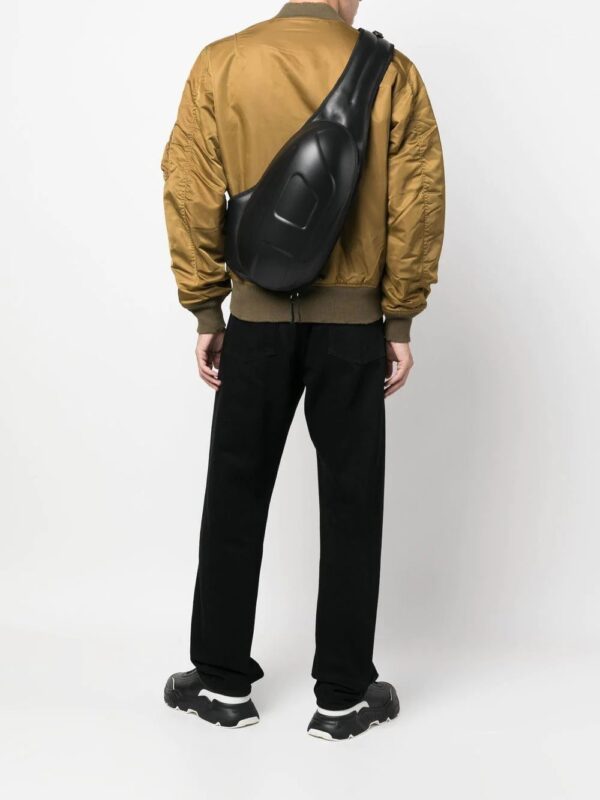 Diesel embossed-logo leather backpack - Image 2