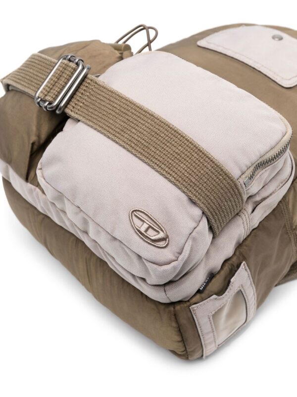 Diesel logo-plaque backpack - Image 4