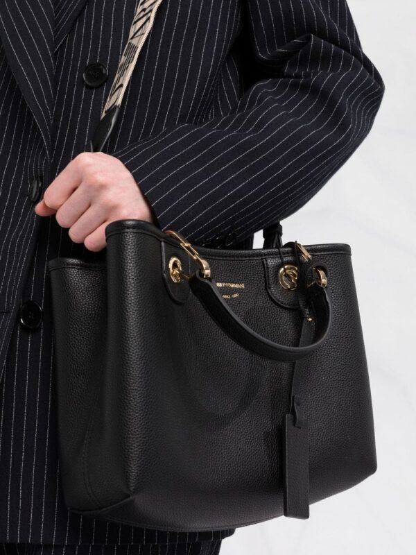 Emporio Armani logo tag tote bag - Image 3