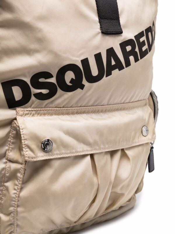 Dsquared2 logo-print buckled backpack - Image 4