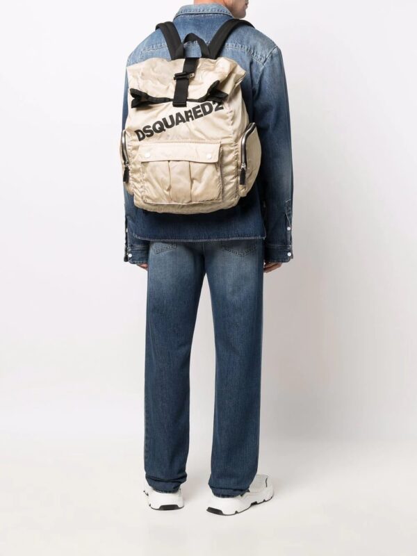 Dsquared2 logo-print buckled backpack - Image 2
