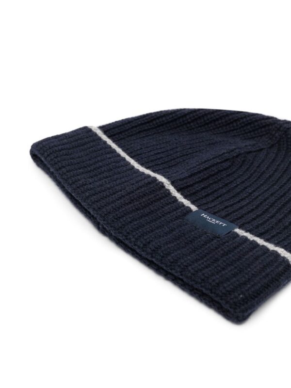 Hackett ribbed-knit beanie - Image 2
