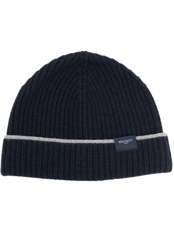 Hackett ribbed-knit beanie