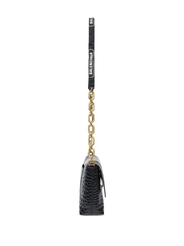 Balenciaga Downtown XS crocodile-embossed shoulder bag - Image 4