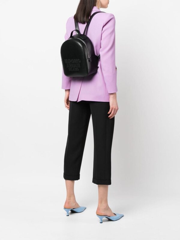 Emporio Armani embroidered logo backpack - Image 2
